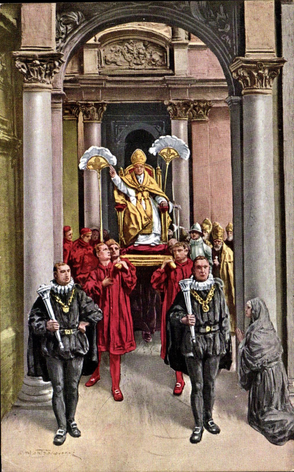 CPA Pontefice Pio XI 1924 rome Roma 