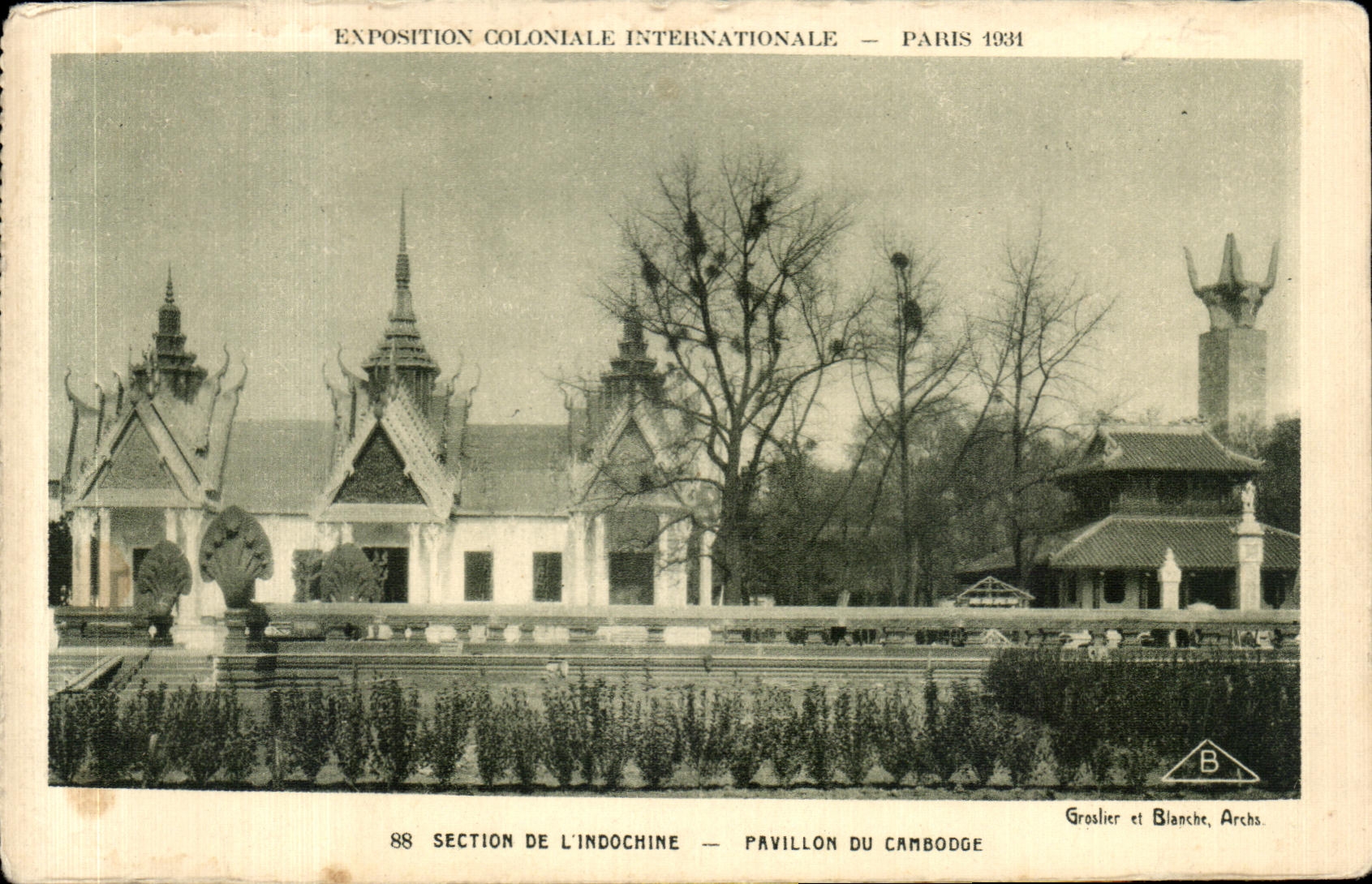 CPA Exposition coloniale internationale Paris 1931 Section De L Indochine Pavillon Du Cambodge