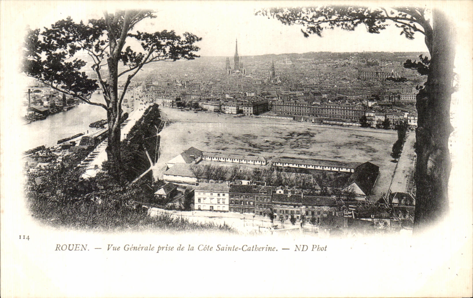 CPA Rouen View taken of the Dimension Sainte Catberine