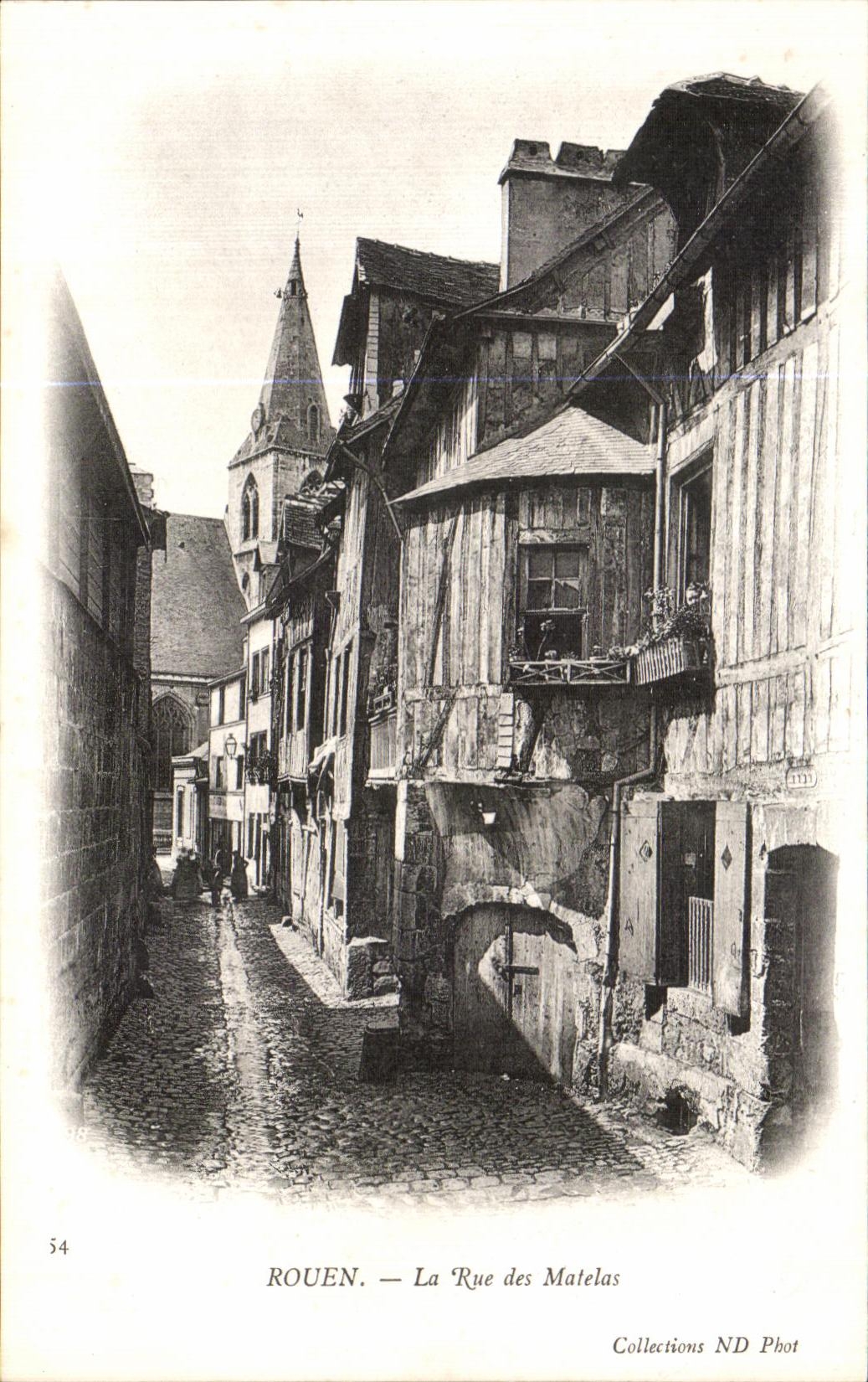 CPA Rouen the Street Of the Mattresses