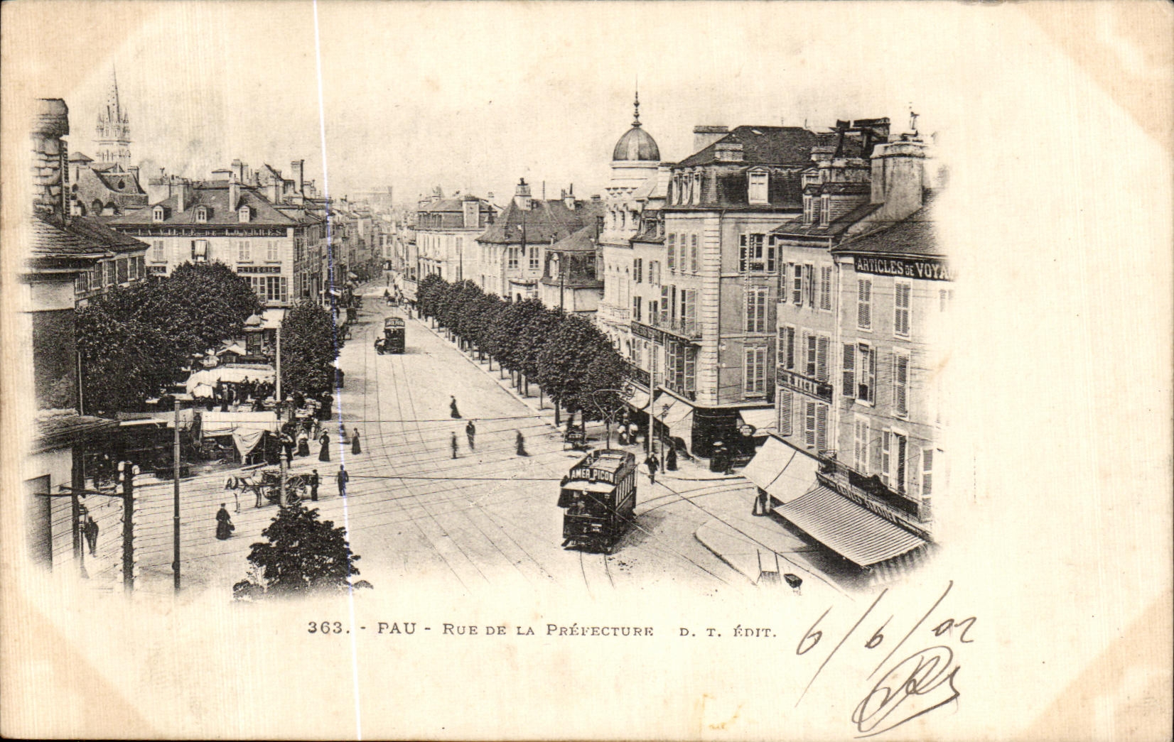 CPA Pau Street of Prepecture T Edict