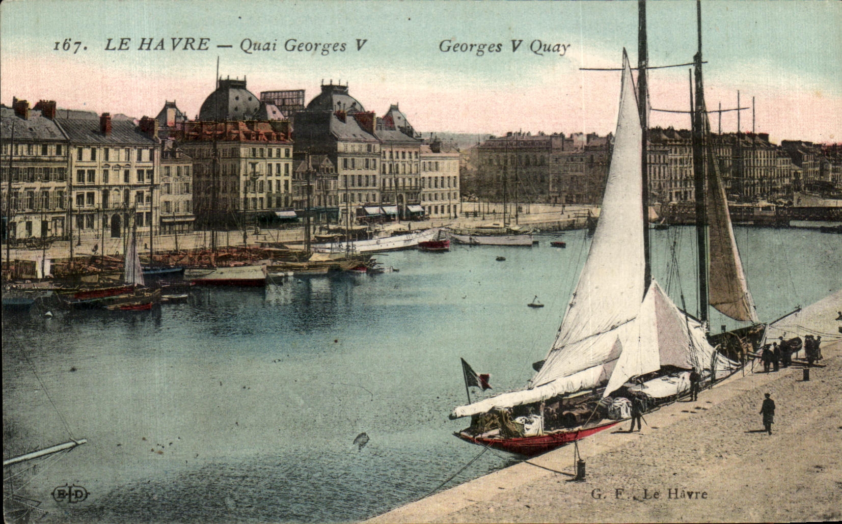 CPA Le Havre Quai Georges V Georges V Quay Bateaux