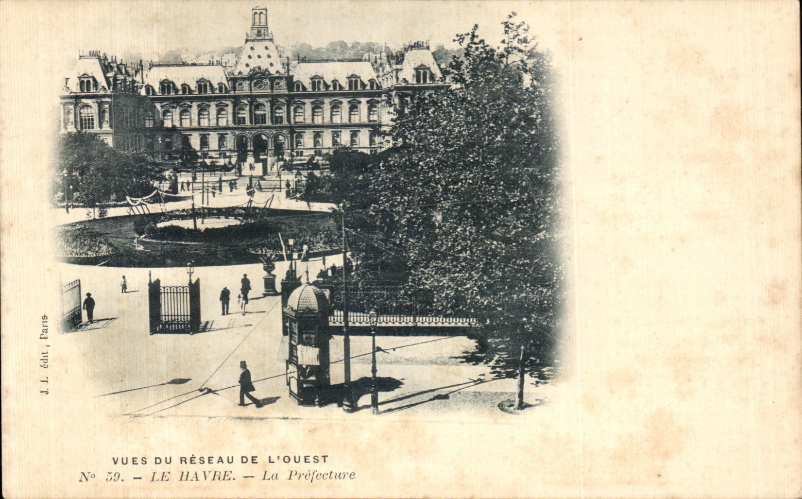 CPA visto de la red de la prefectura occidental de Le Havre
