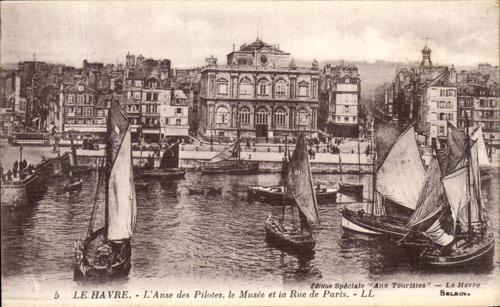 Manija de CPA Le Havre de los pilotos el museo y la calle y la calle de los barcos de Paris