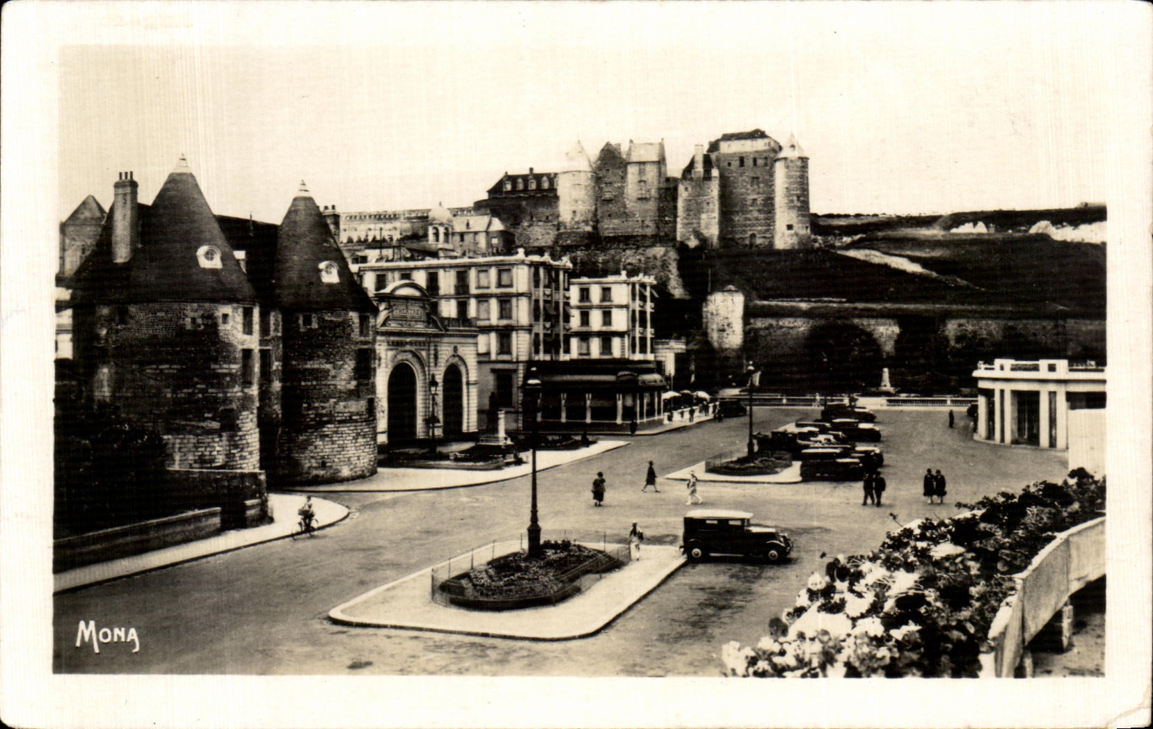 Pequenas tablas de CPA de Normandia Dieppe las torrecillas de Theature el castillo y la explanada del casino las torres