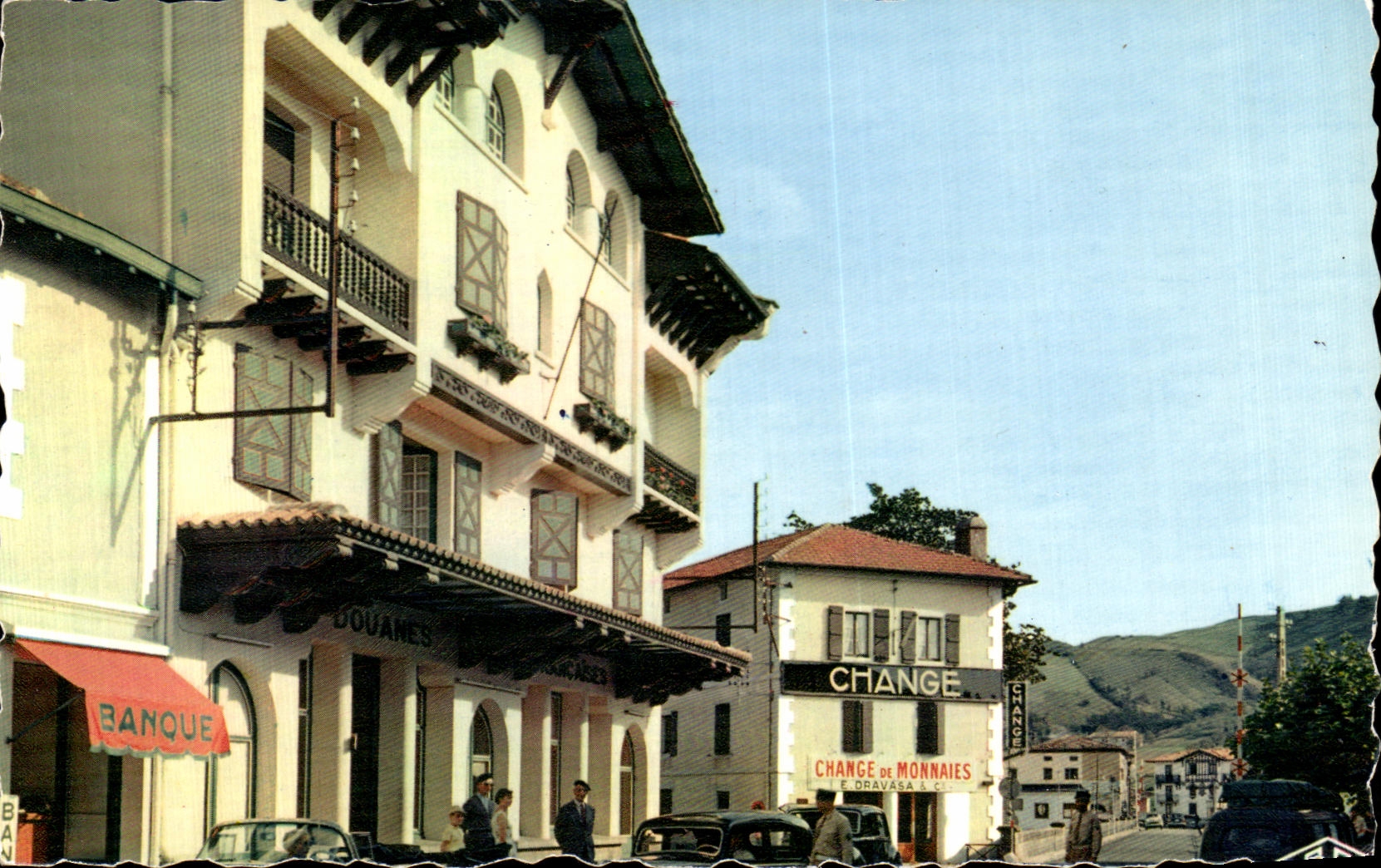 CPA Reflets Of the Dimension Behobie Basque the Border Banks