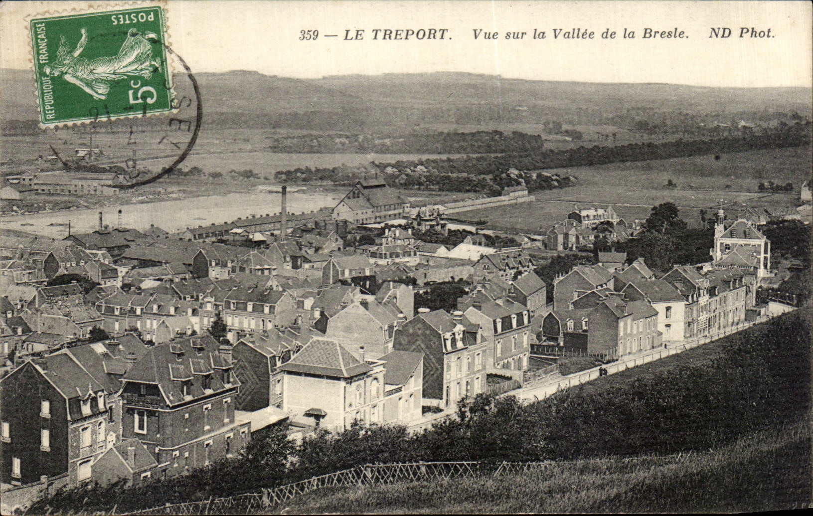 CPA Treport Seen on the Valley of Bresle