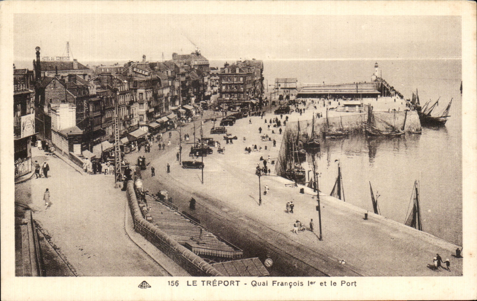 CPA Treport Qual Francois ler and the Port