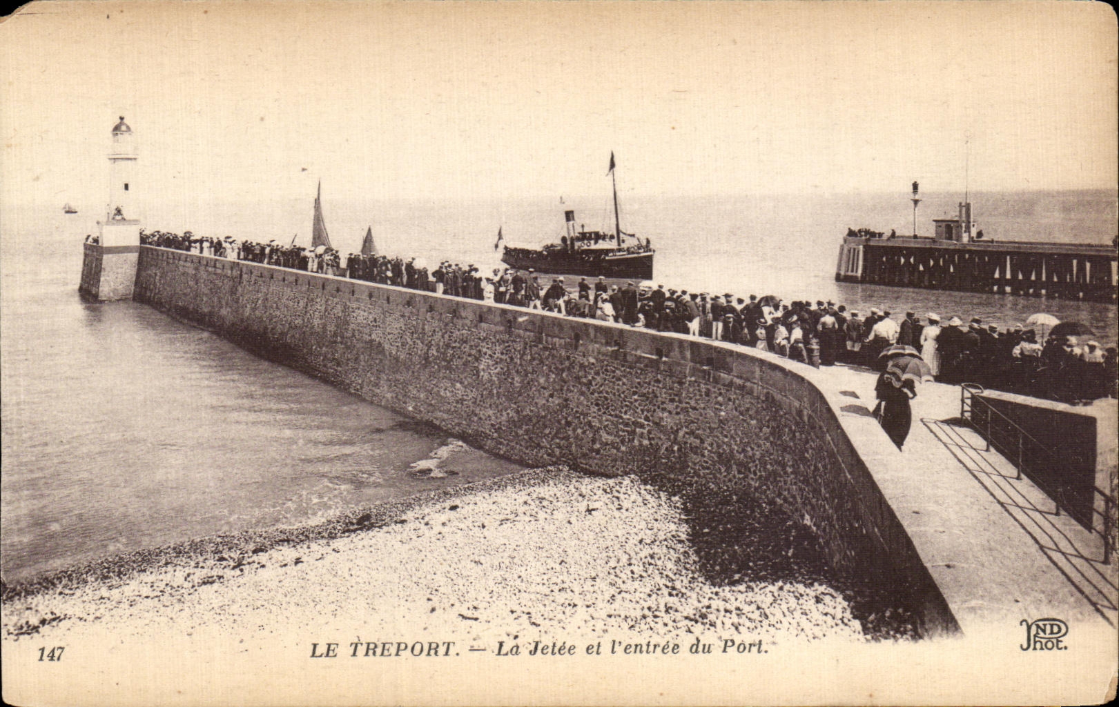 CPA Treport the Pier and I Entering of the Port Boat