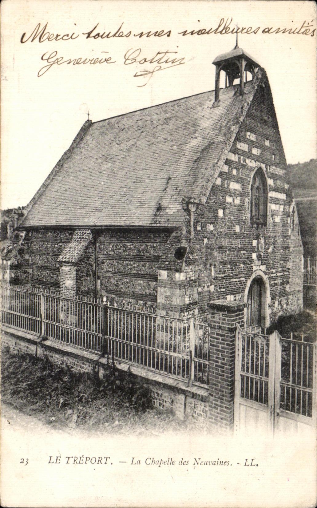 CPA Treport La Chapelle of Neuvaines