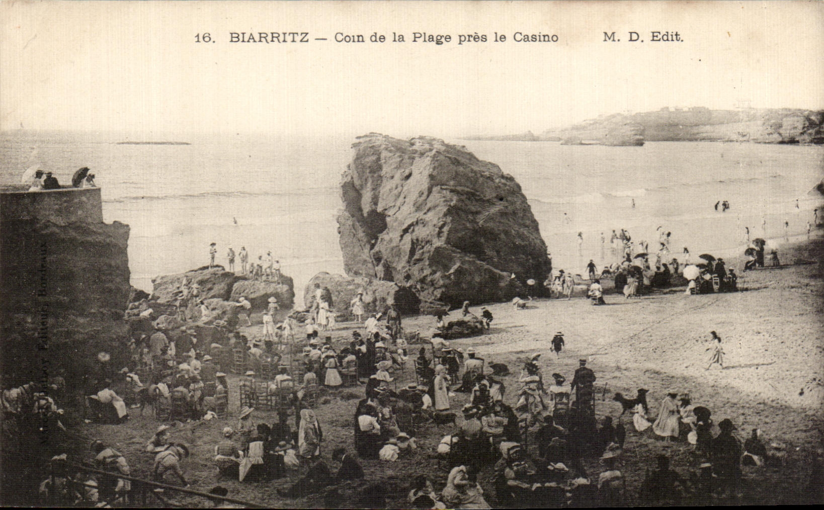 CPA Biarritz coin de la Plage pres le casino