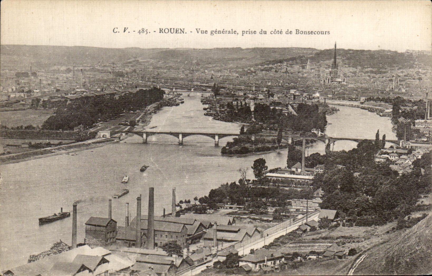 CPA Rouen View taken of the dimension of Bonsecours