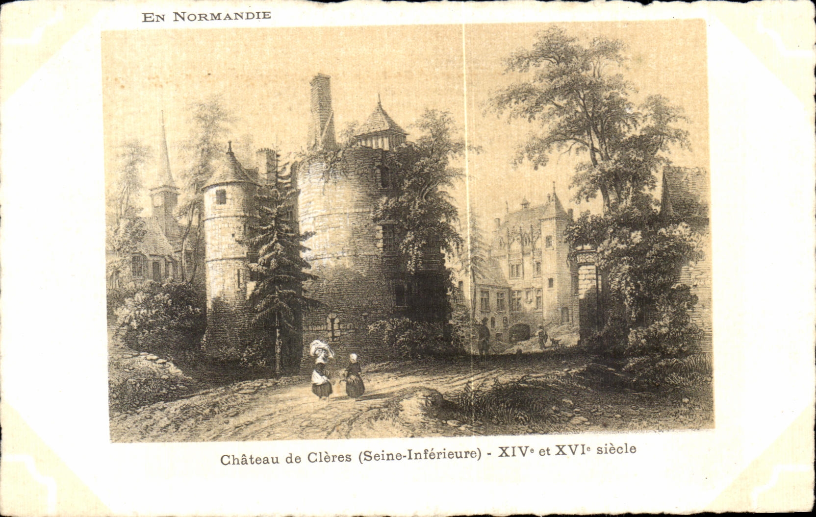 CPA In Normandy Castle of Cleres