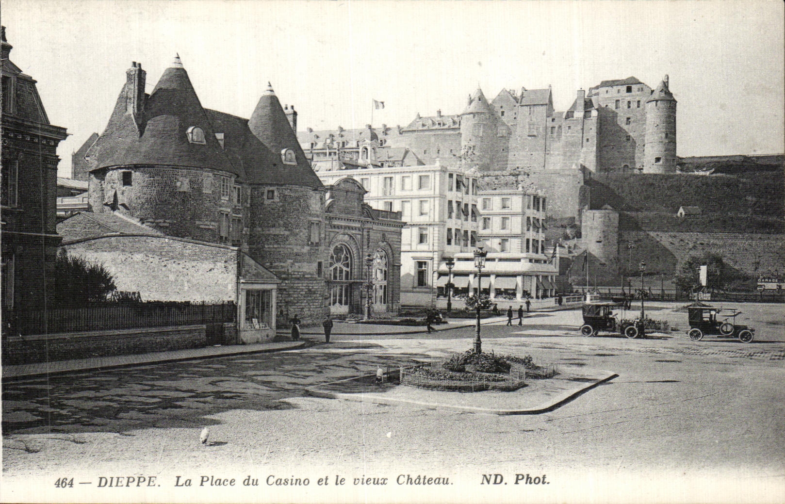 CPA Dieppe el casino del lugar y el castillo viejo