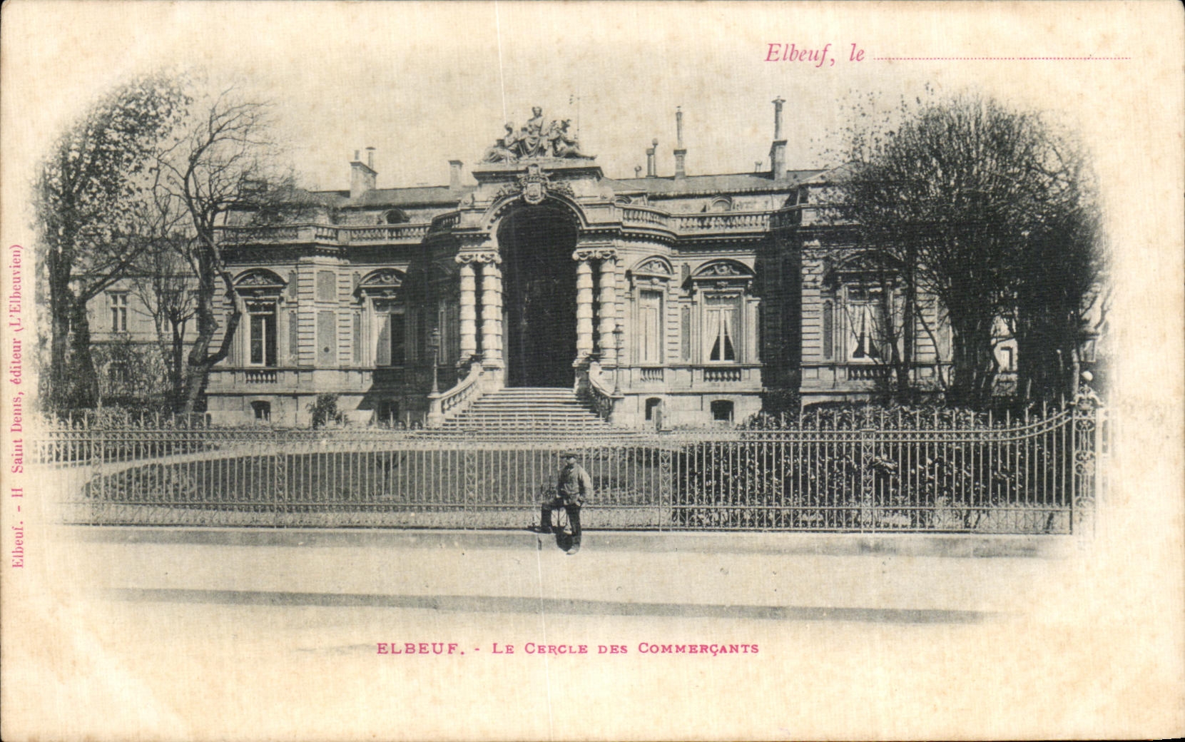 CPA Elbeuf Le Cercle Des Commercants
