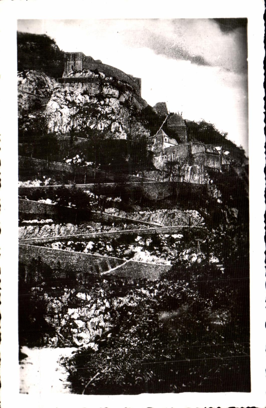 CPA Urdos Fort Portalet interior Staircase of 210 markets