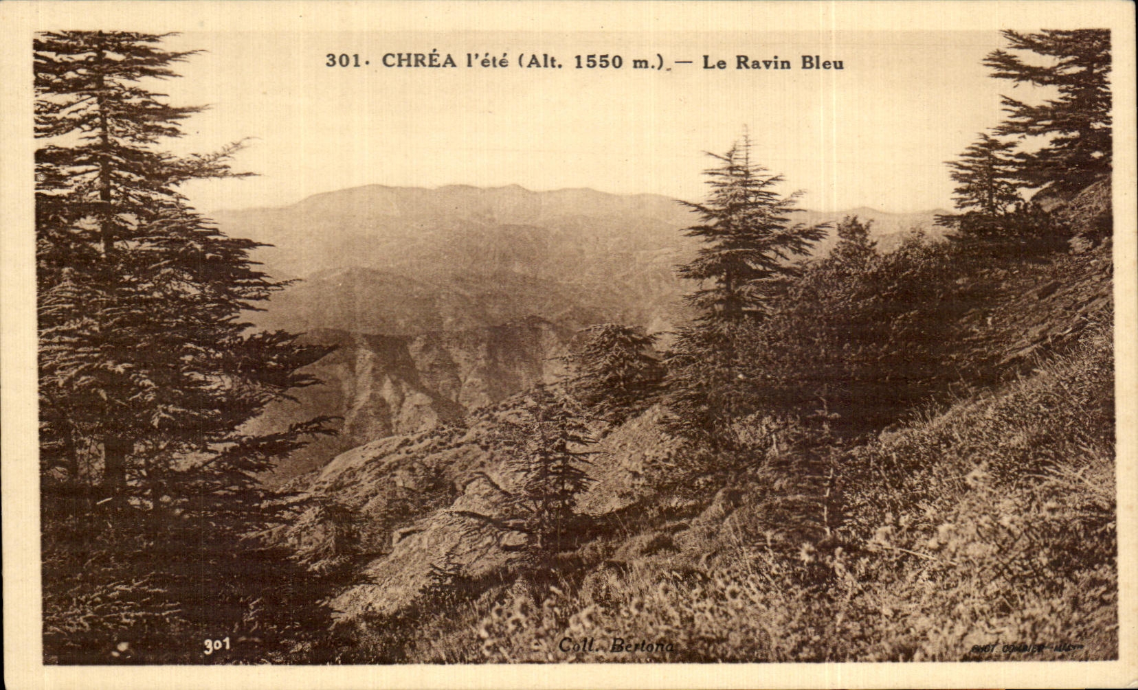 CPA Chrea I ete Le Ravin Bleu