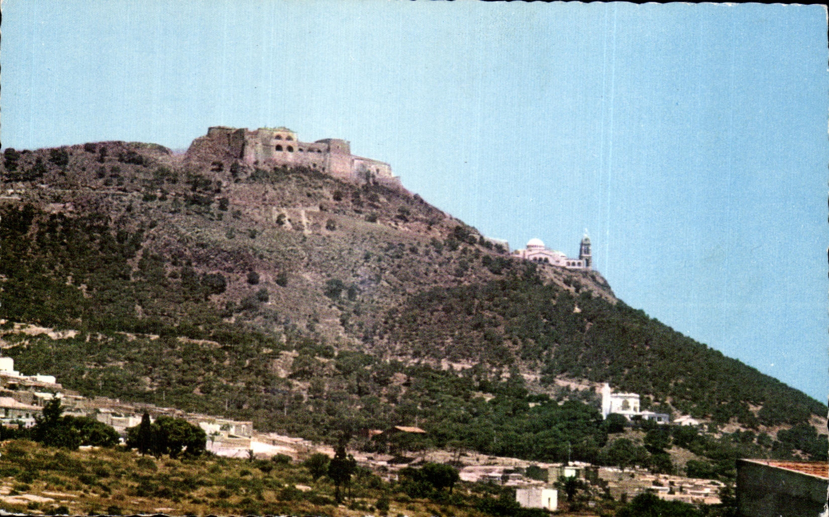 CPA Oran Fort of Santa Cruz and the Basilica