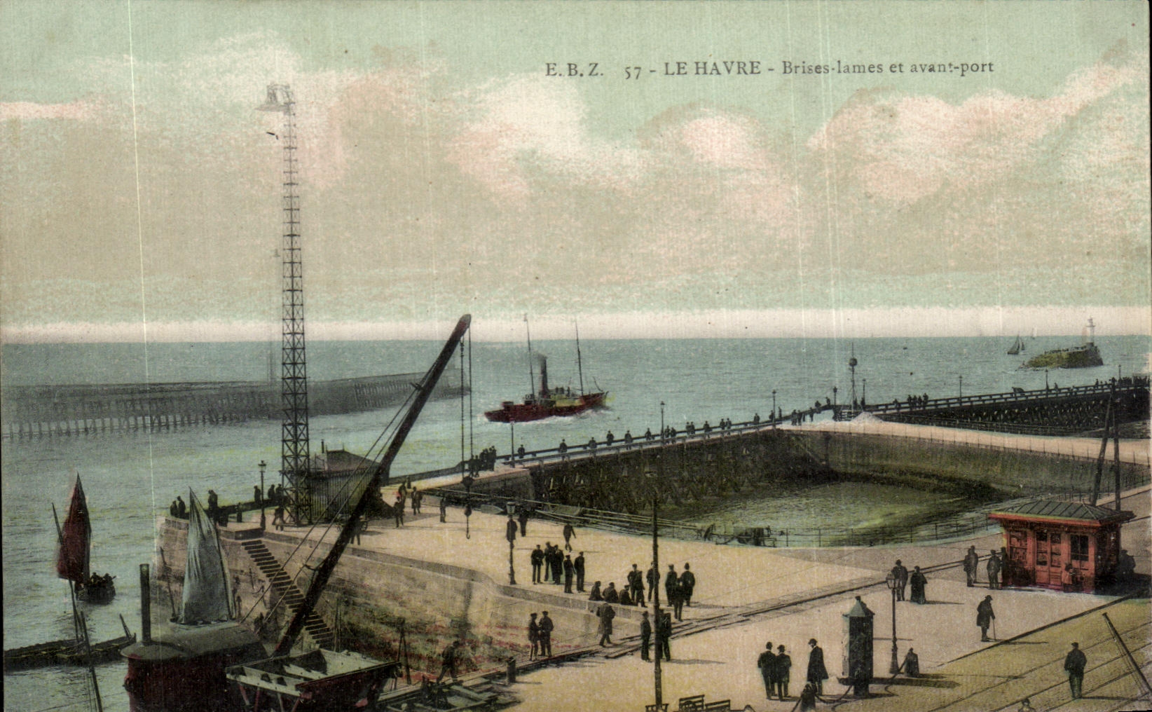 CPA Le Havre Brises lames et avant port