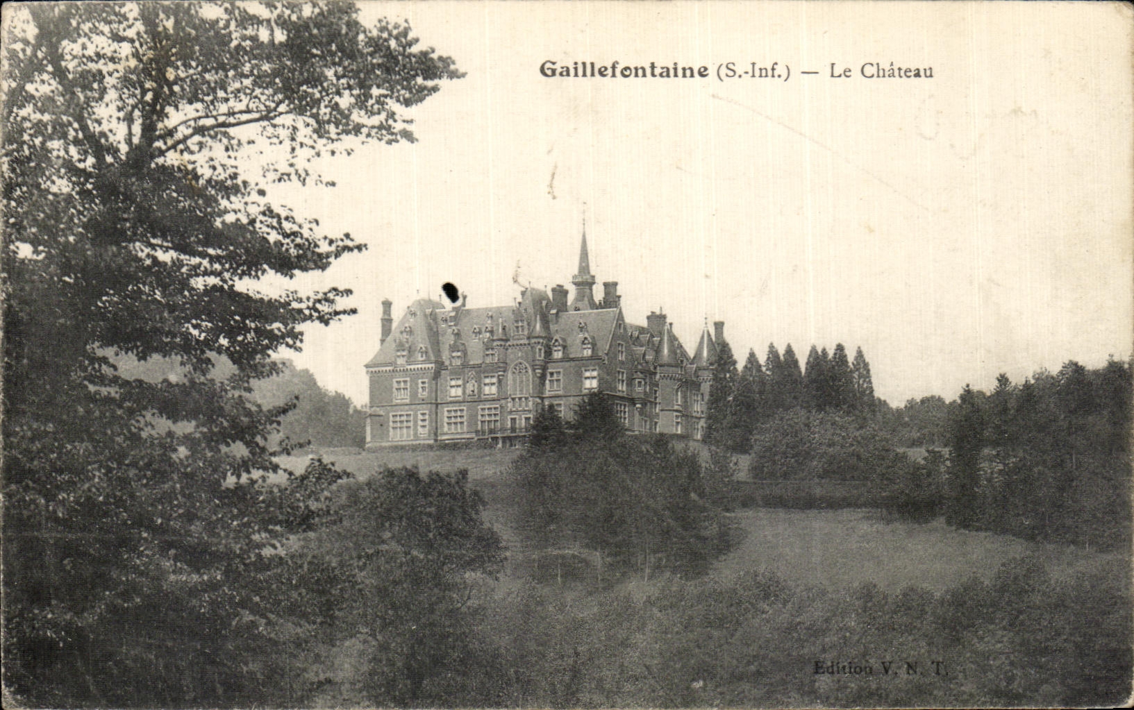 CPA Gaillefontaine the Castle