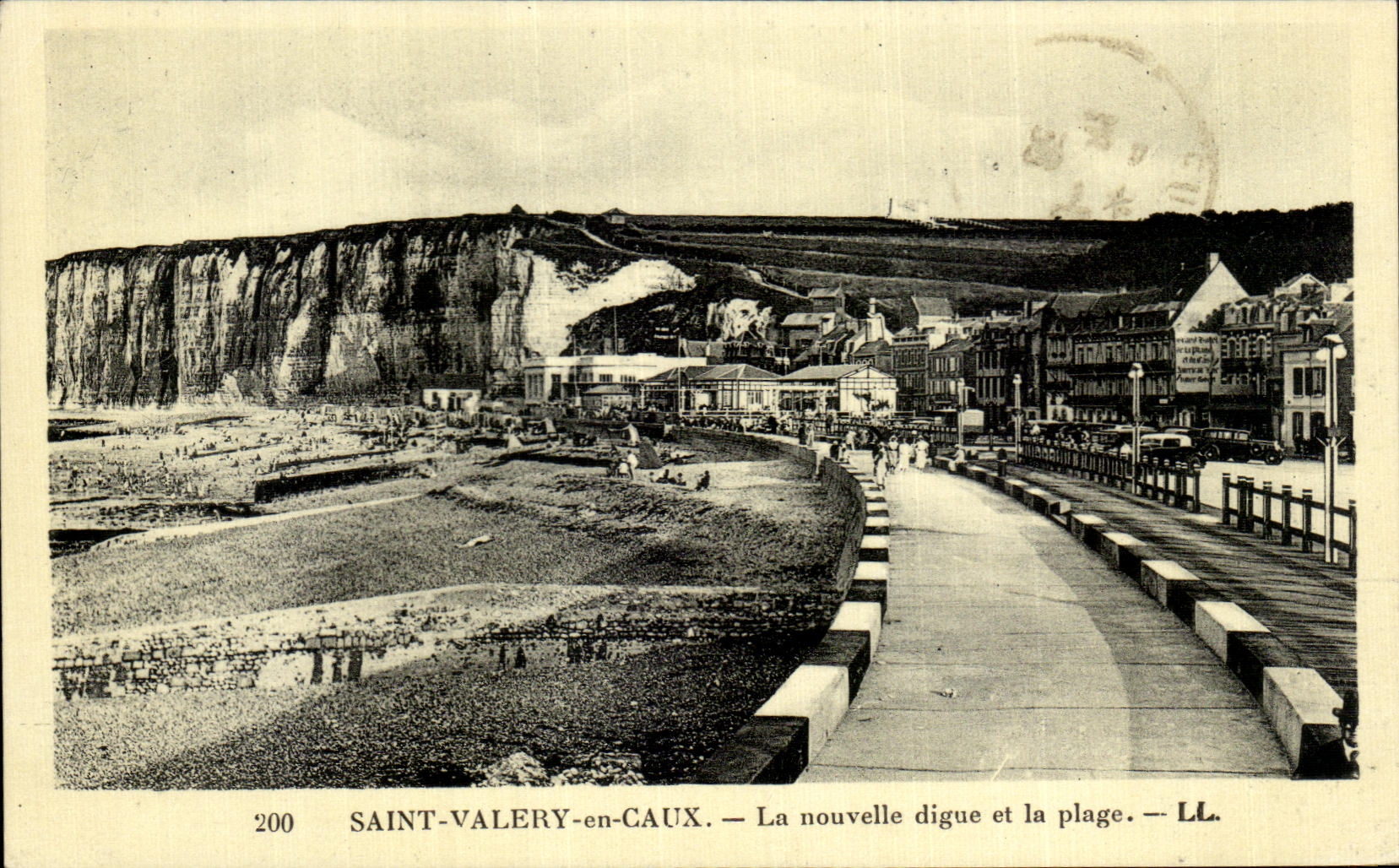 CPA Saint Valery in Caux the New Dam and the Beach