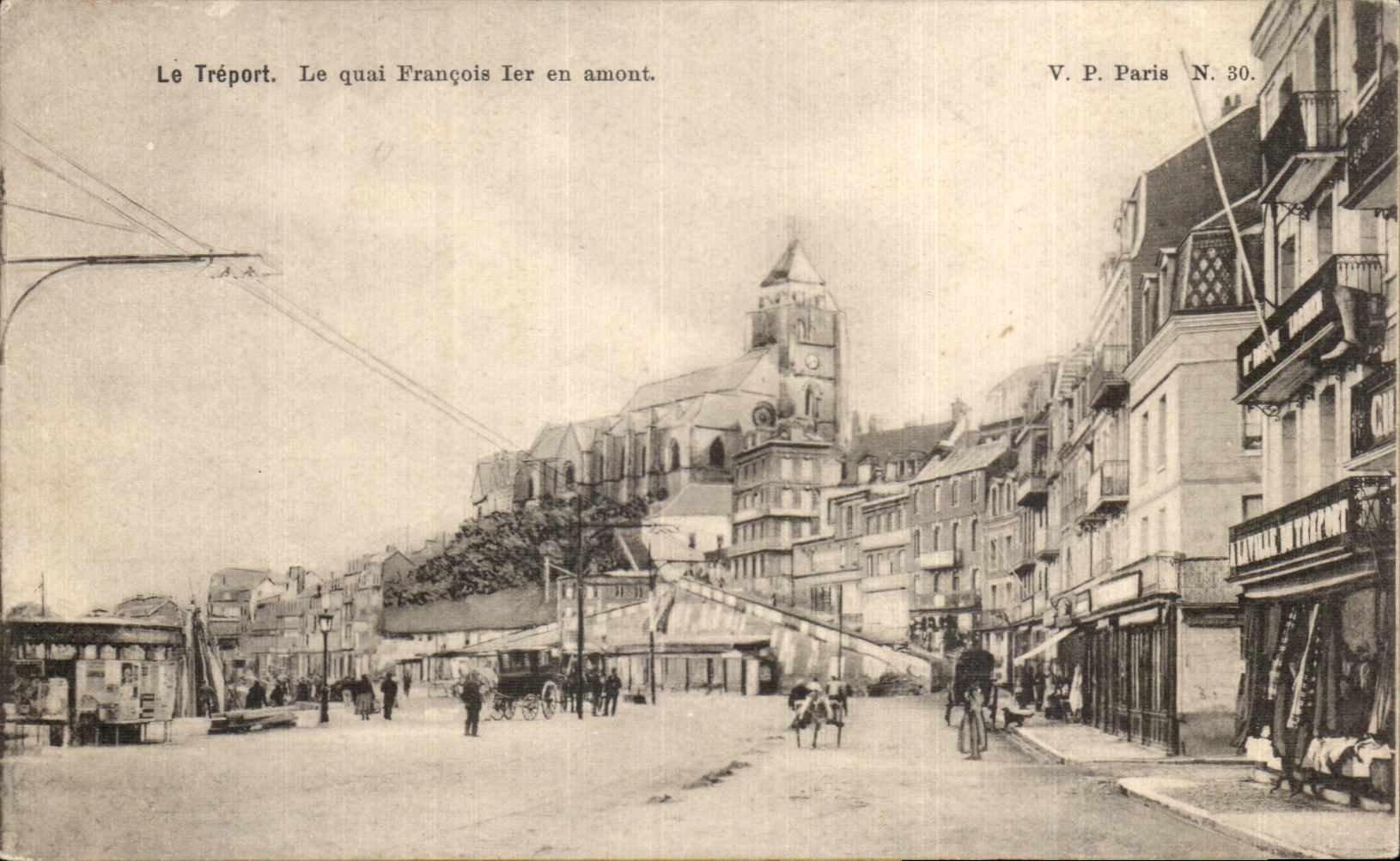 CPA Treport the quay Francois Ier upstream