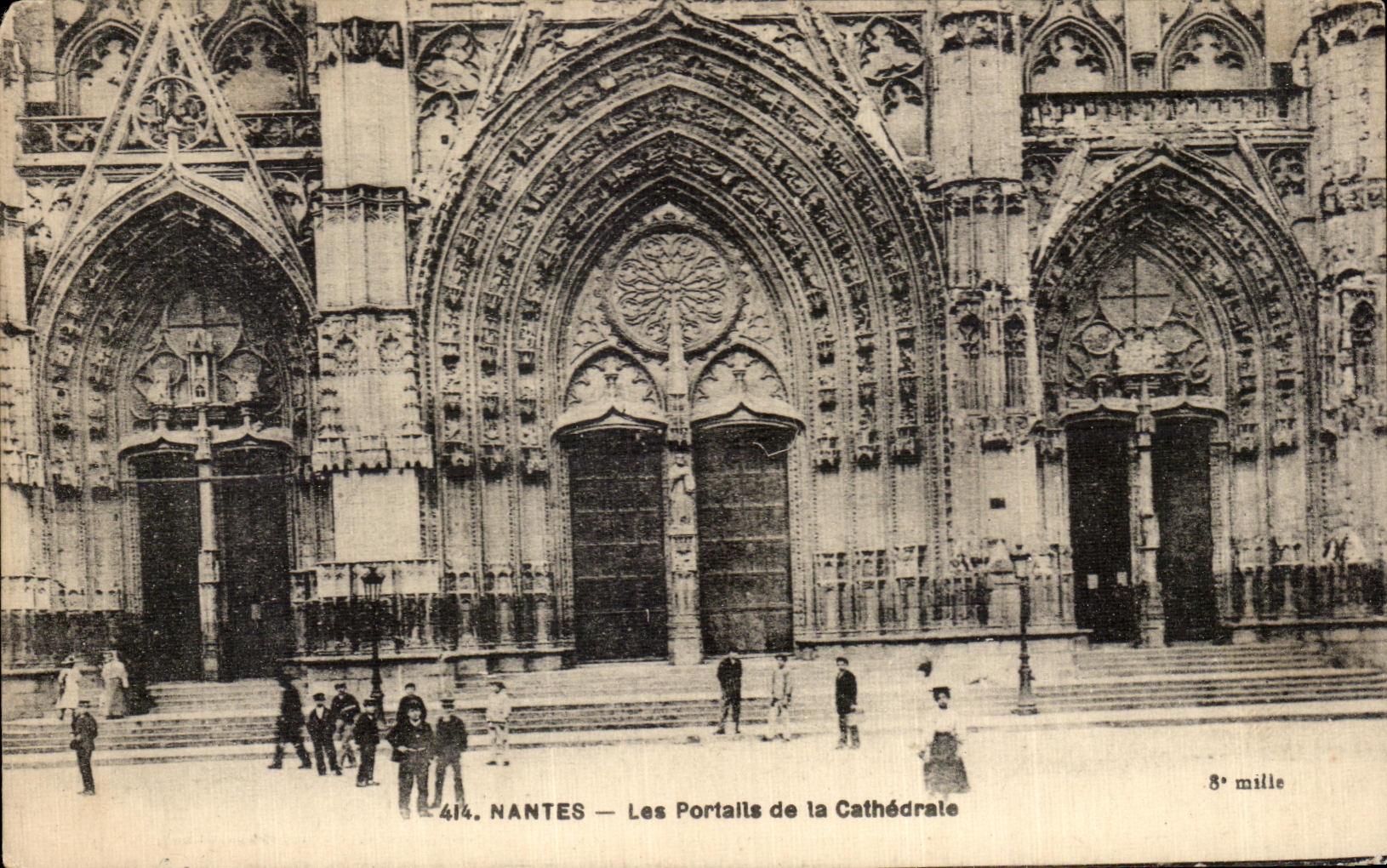 CPA Nantes Portalls of the Cathedral