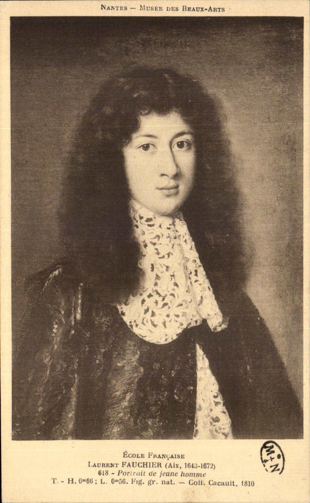 CPA Nantes Museum of Beautiful arts Fauchier Portrait of young man