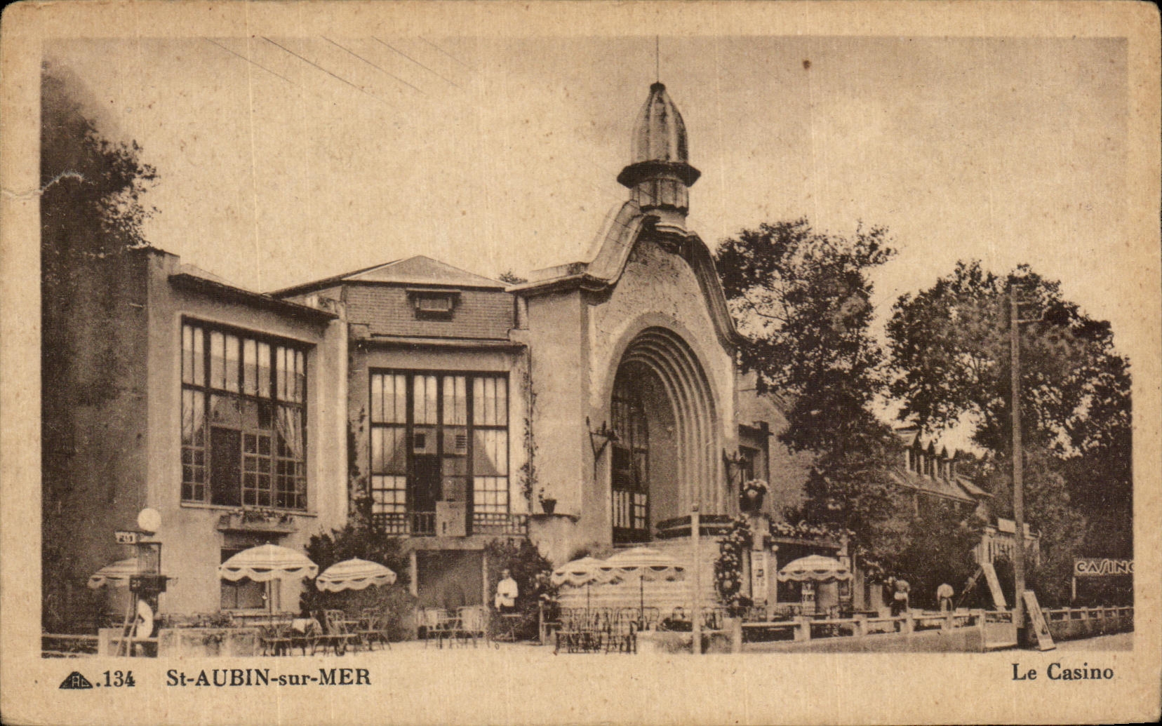 CPA St Aubin on Sea the Casino