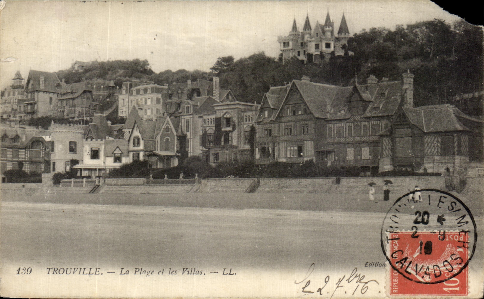 CPA Trouville La Plage et les Villas