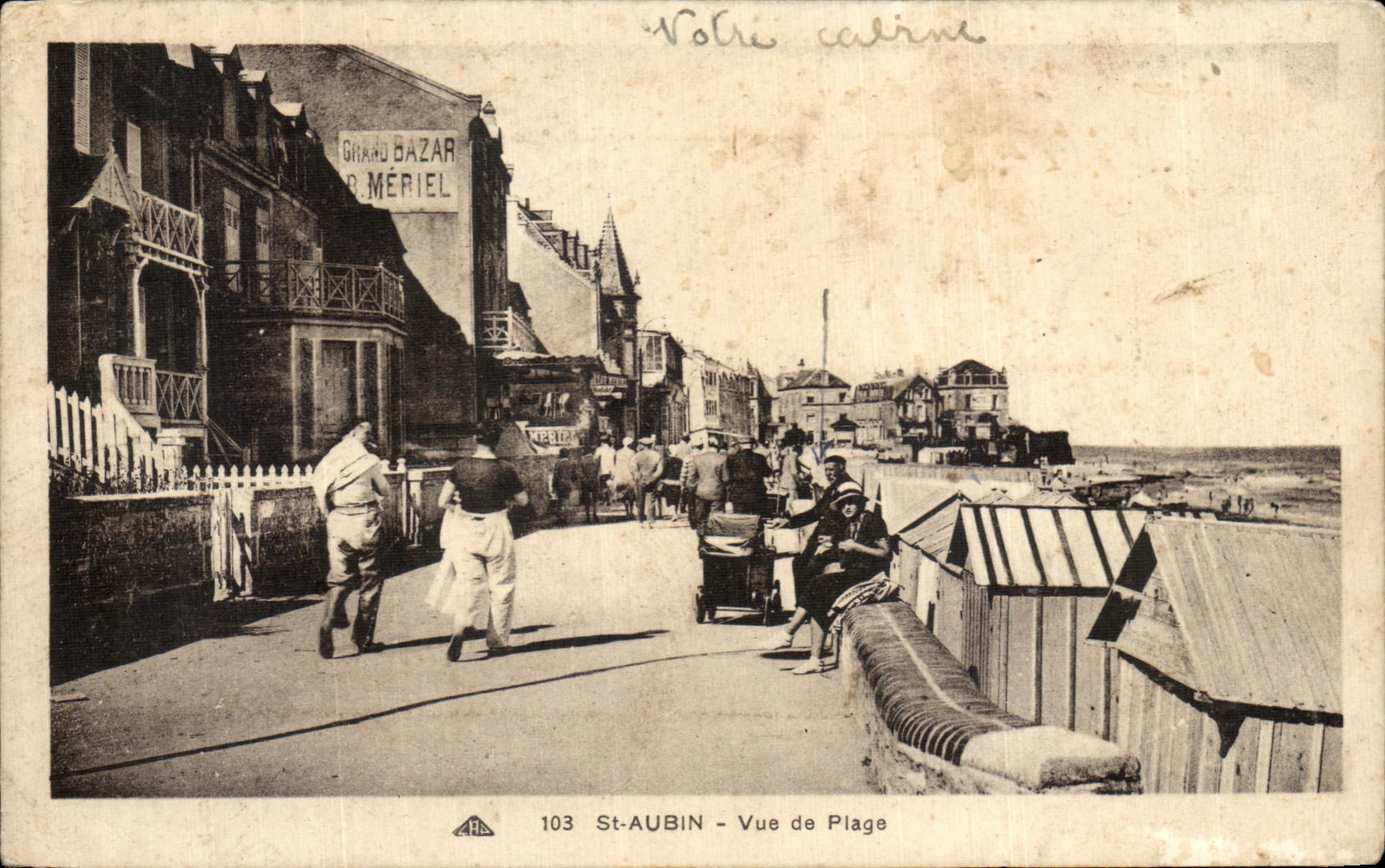 CPA St Aubin Seen of Beach