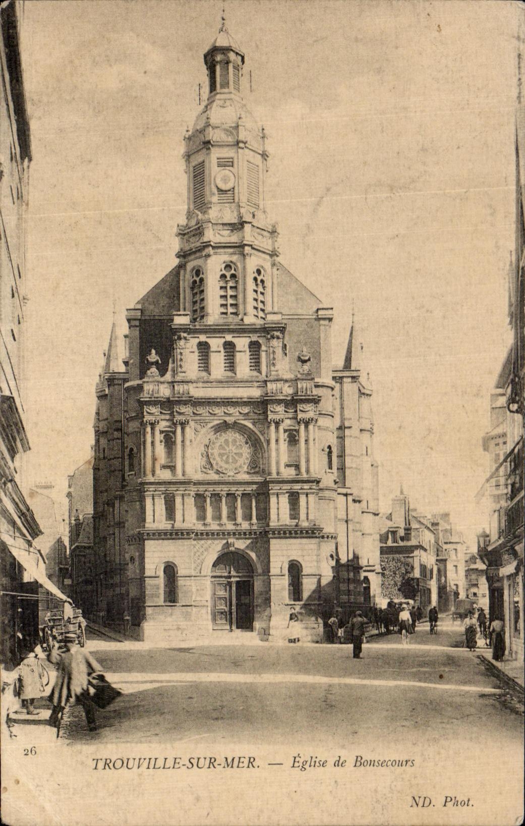 CPA Trouville sur Mer Eglise de Bonsecours