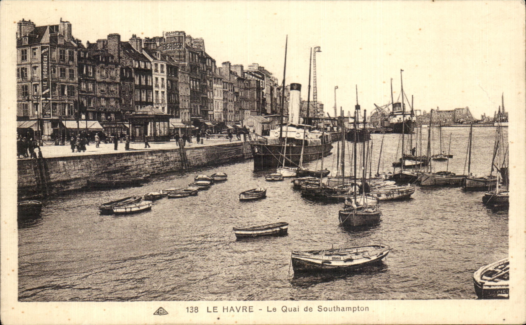 CPA Le Havre Le Quai de Southampton Bateau