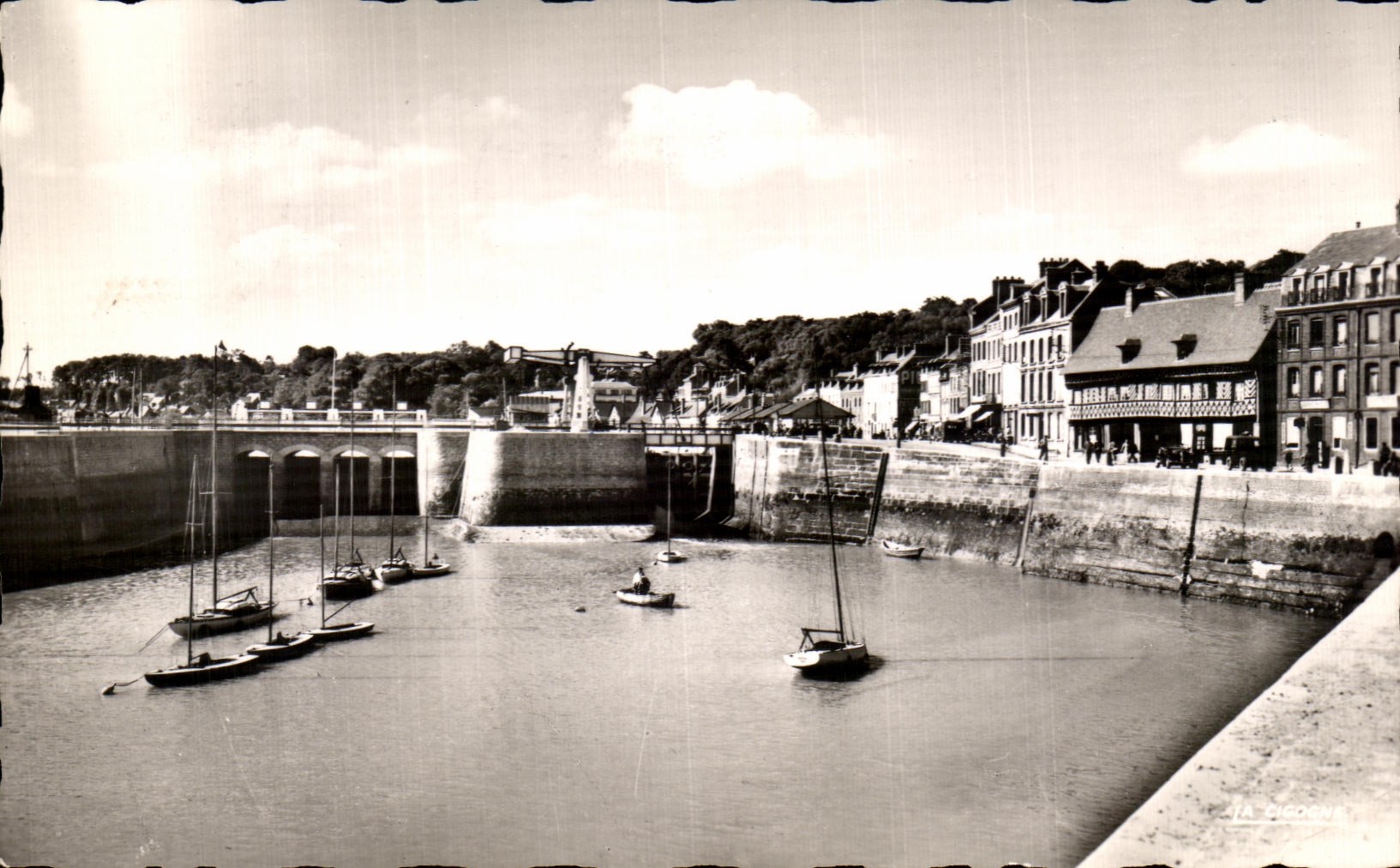 CPA Sainte Valery in Caux quays and the Port