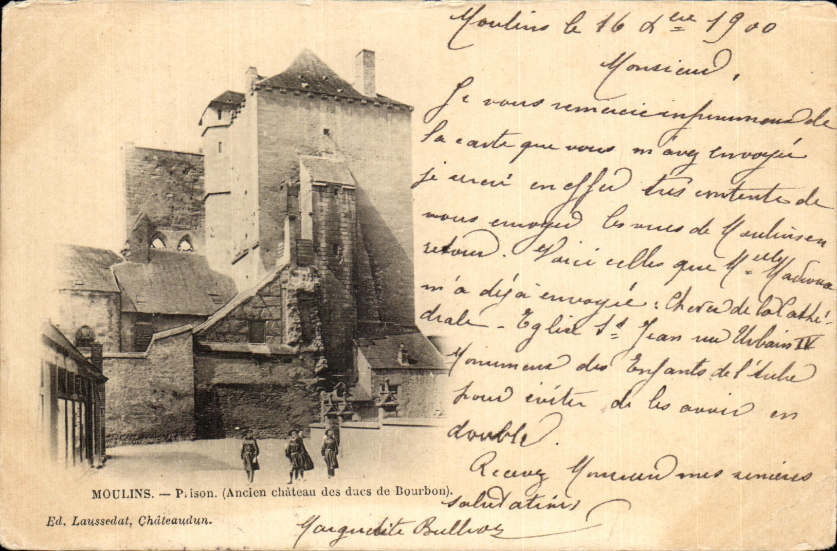 CPA Moulins Prison Old castle of the dukes of Bourbon