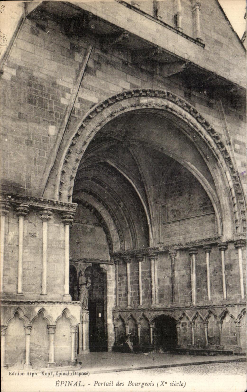 CPA Epinal Portail des Bourgeois 