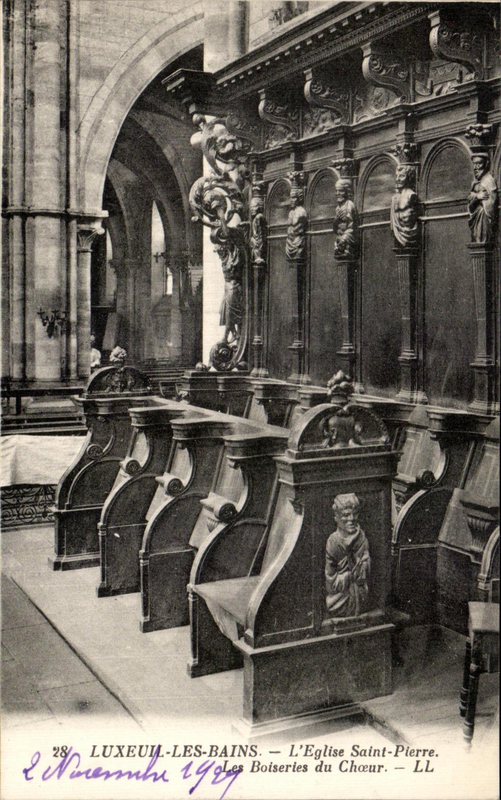 CPA Luxeuil Les Bains Church Pierre Saint Boiserles of the Chorus
