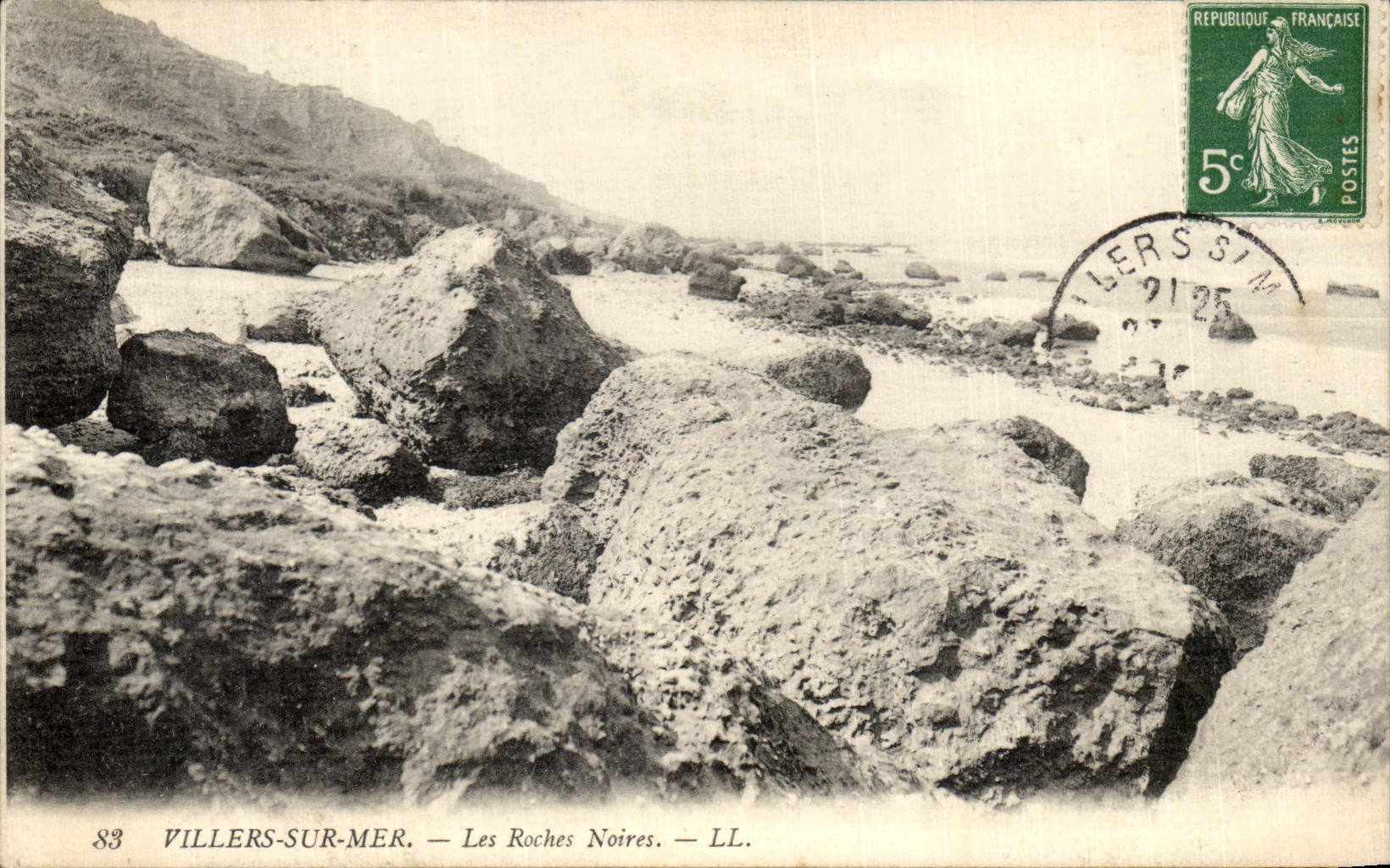 CPA Villers Sur Mer Les Roches Moires