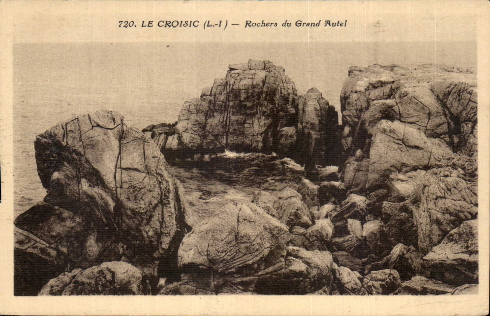 CPA Croisic Rocks of the Large furnace bridge