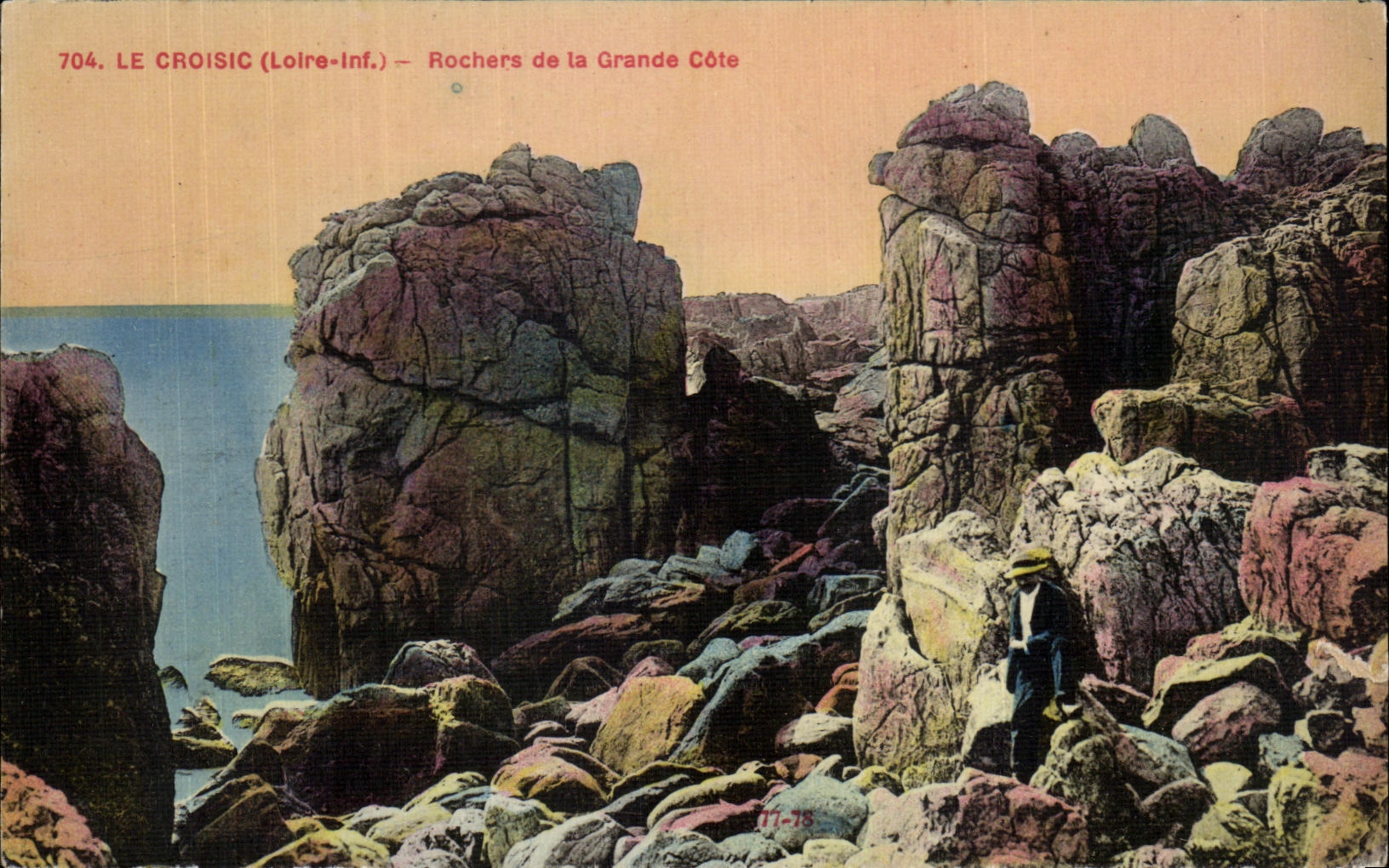 Rocas de CPA Croisic (el Loire inf) de la gran dimension