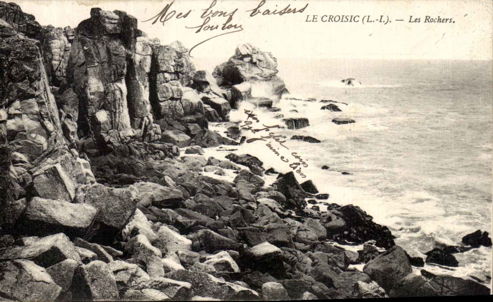 CPA Croisic (the Loire Inf) Rocks