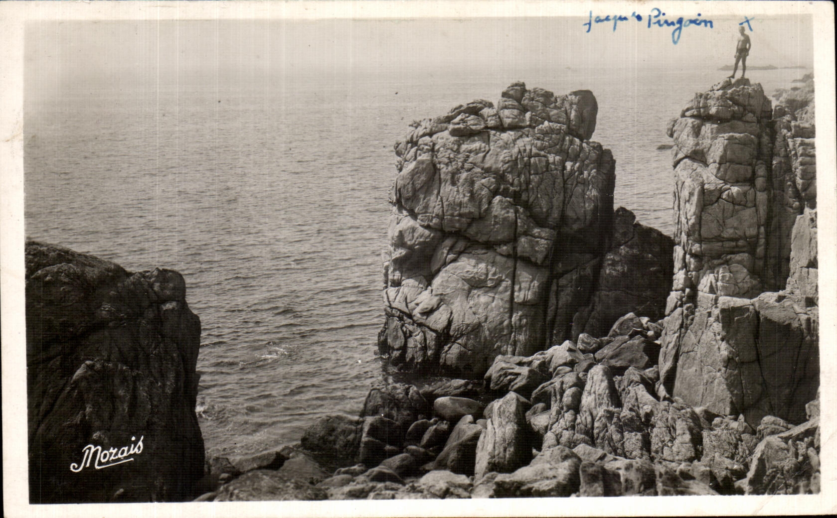 CPA Croisic Rocks with the great Dimension