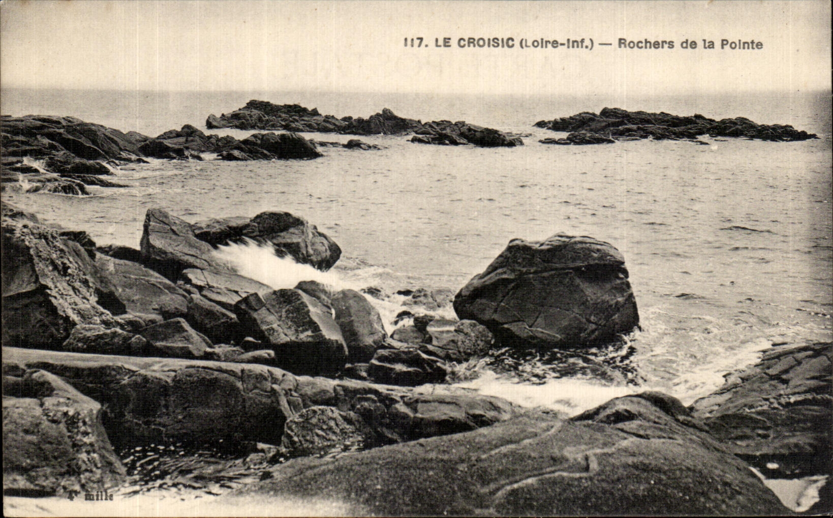 CPA Croisic (the Loire inf) Rocks of the Point