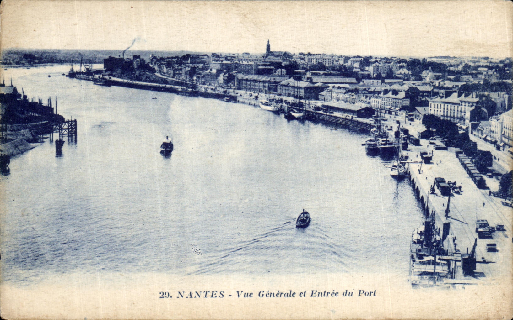 CPA Nants View Entrance of the Port