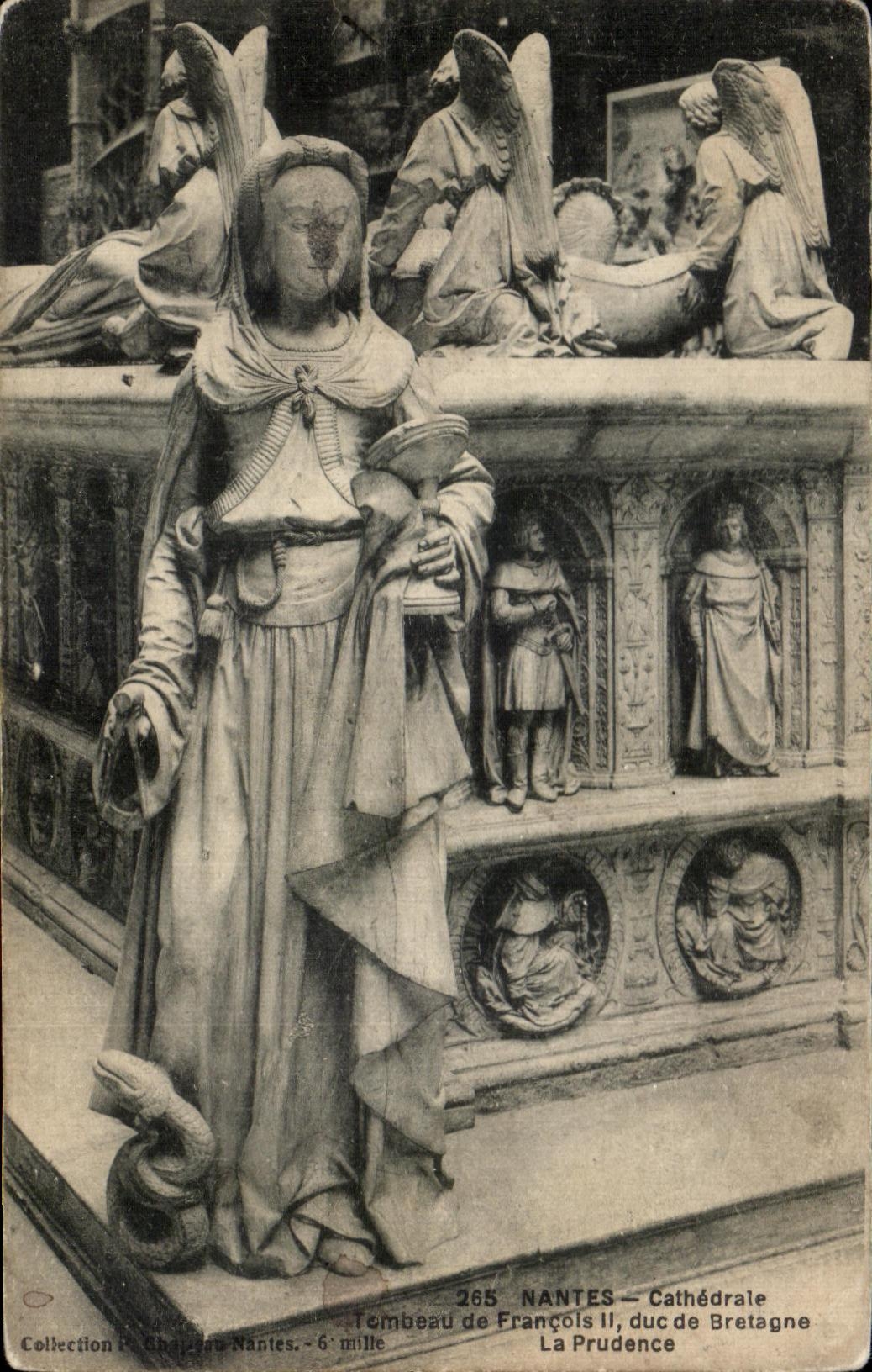 CPA Nantes Cathedral Tomb of Francois II Duke of Brittany prudence
