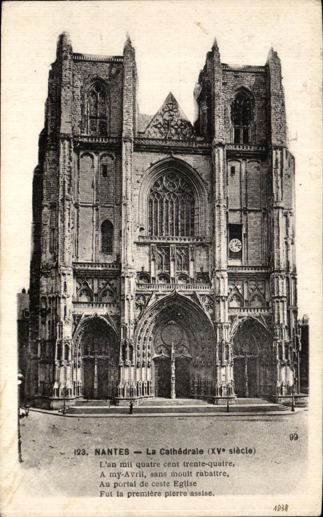 CPA Nantes the Cathedral (XV E century)