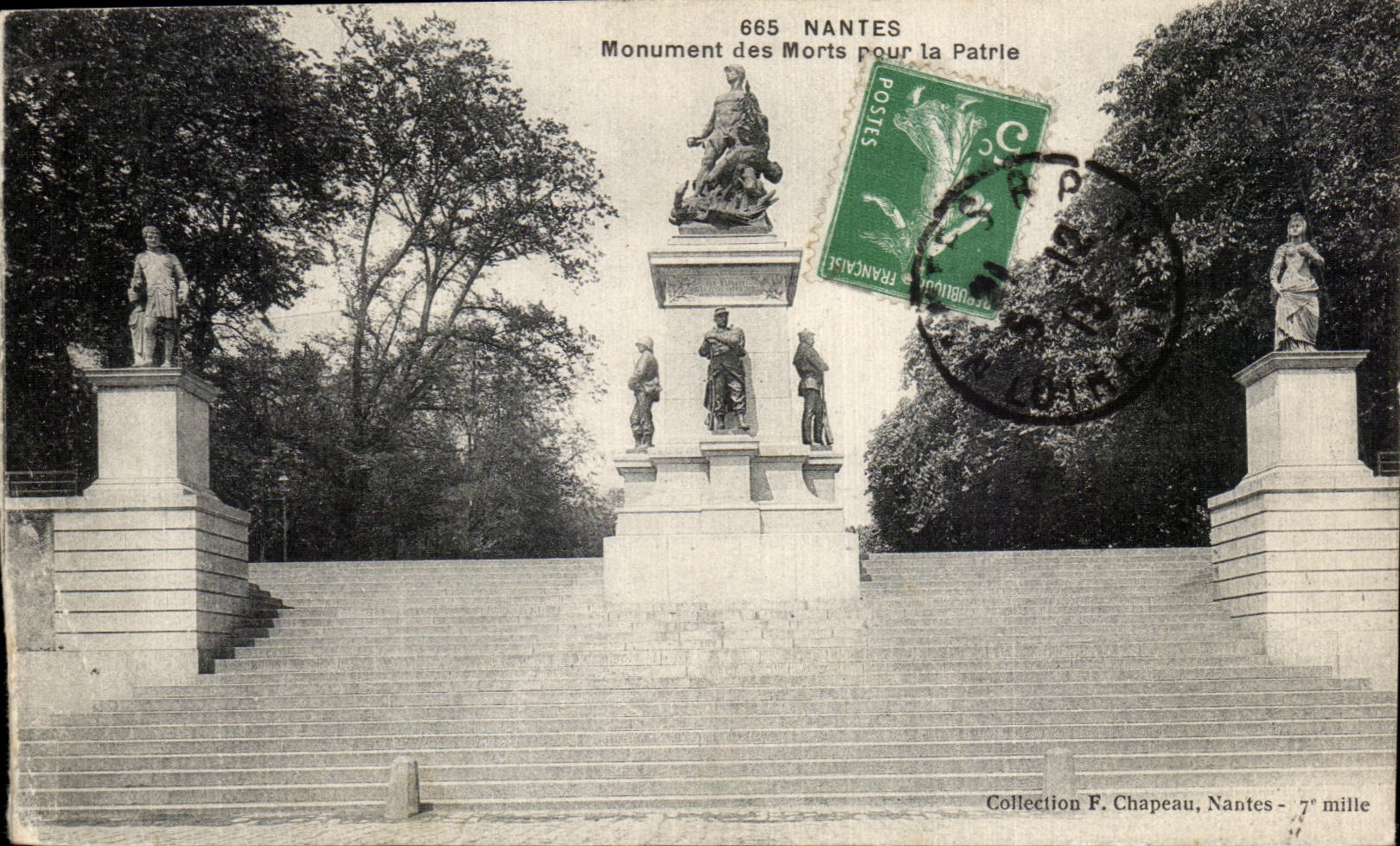 CPA Nantes Monument of Died for the Fatherland