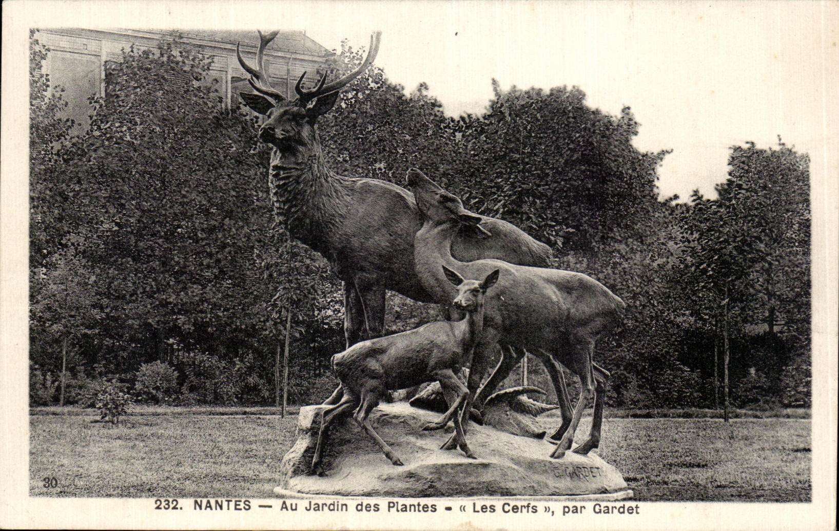 CPA Nantes con los machos del jardin botAnico de Gardet