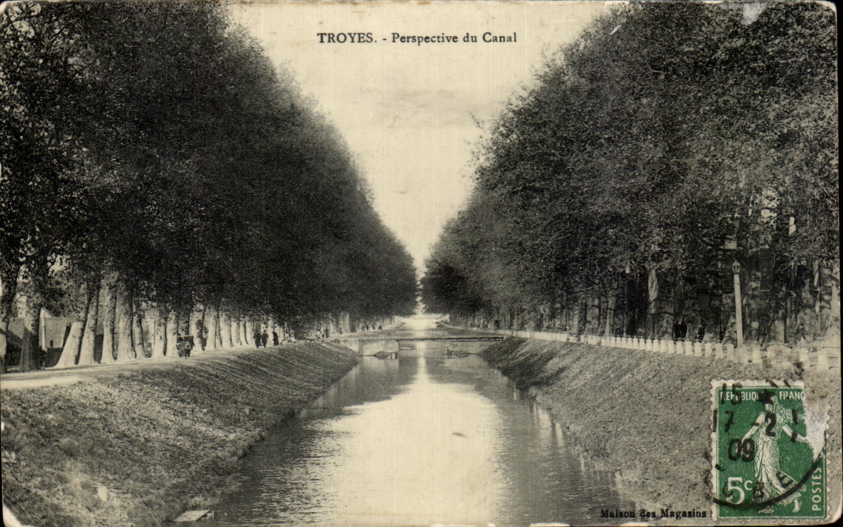 CPA Troyes View of the Canal