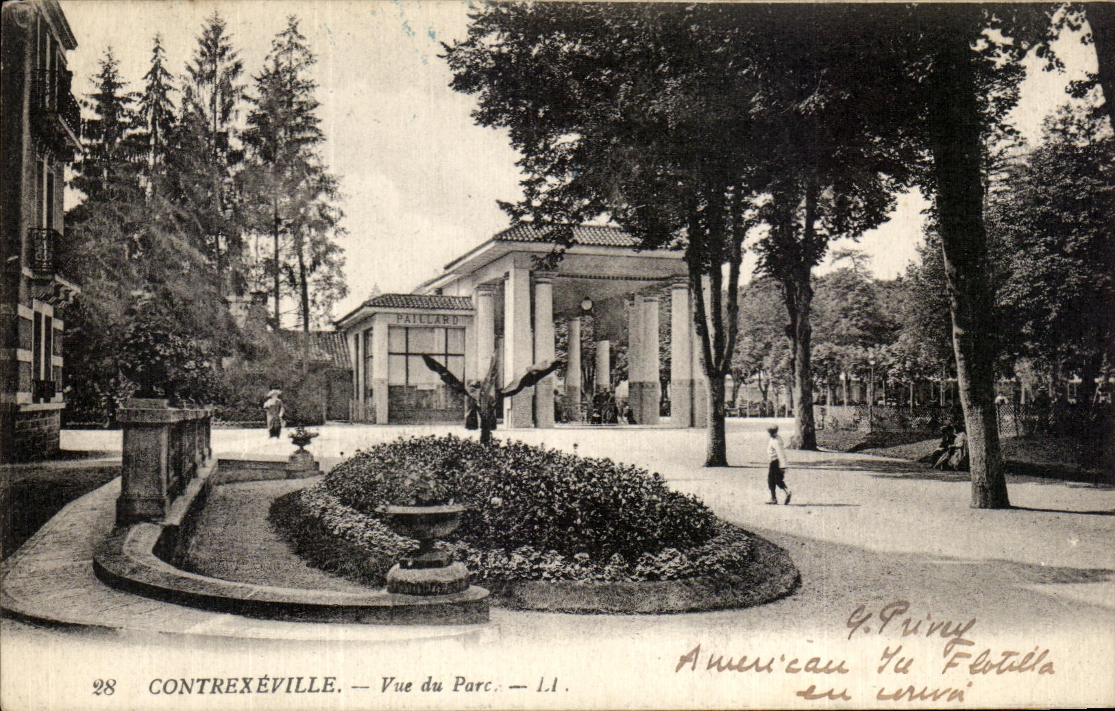 CPA Contrexeville Seen of the Park